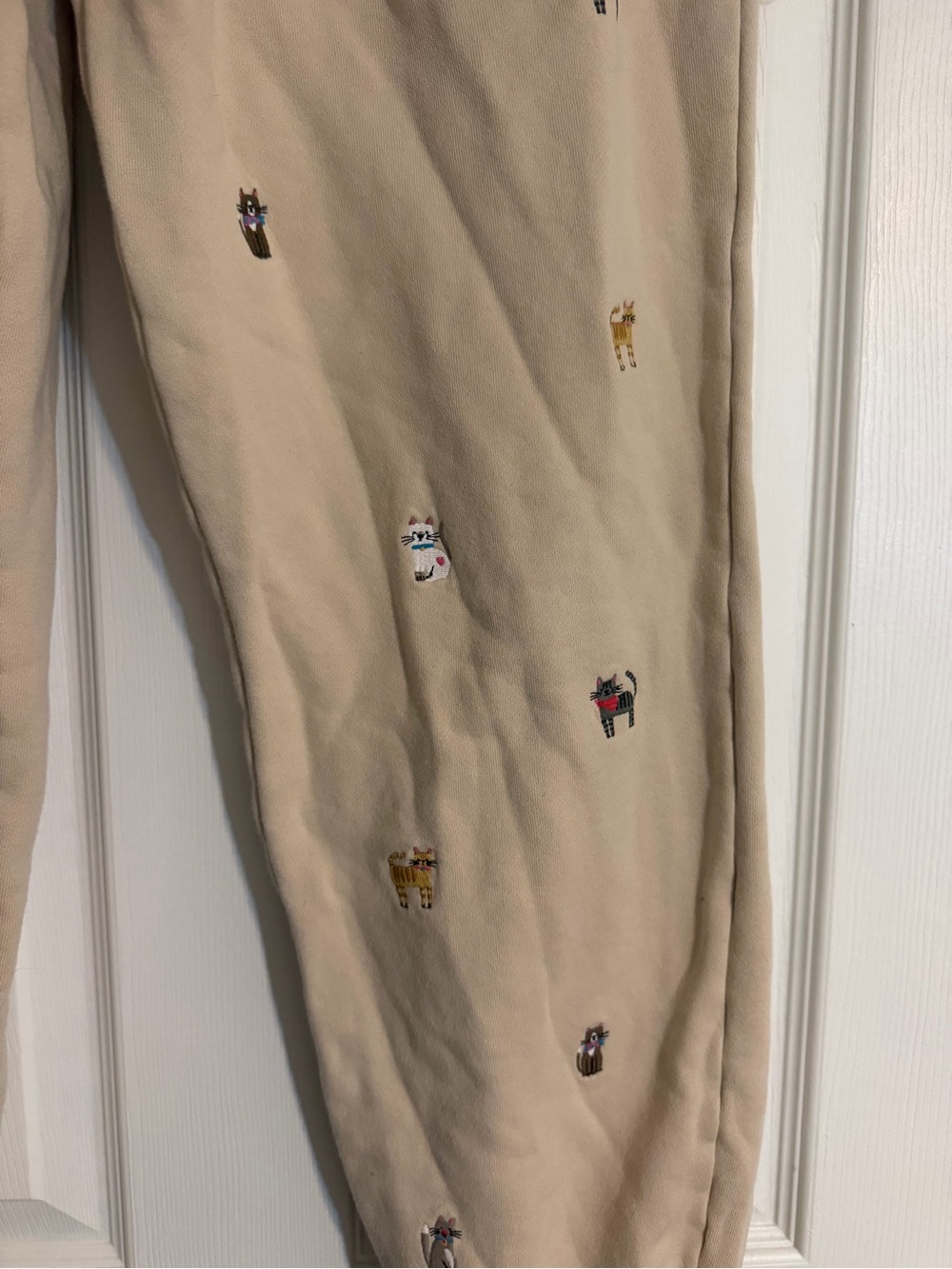 Natural Life Embroidered Cats Jogger Sweatpants - Picture 3 of 4